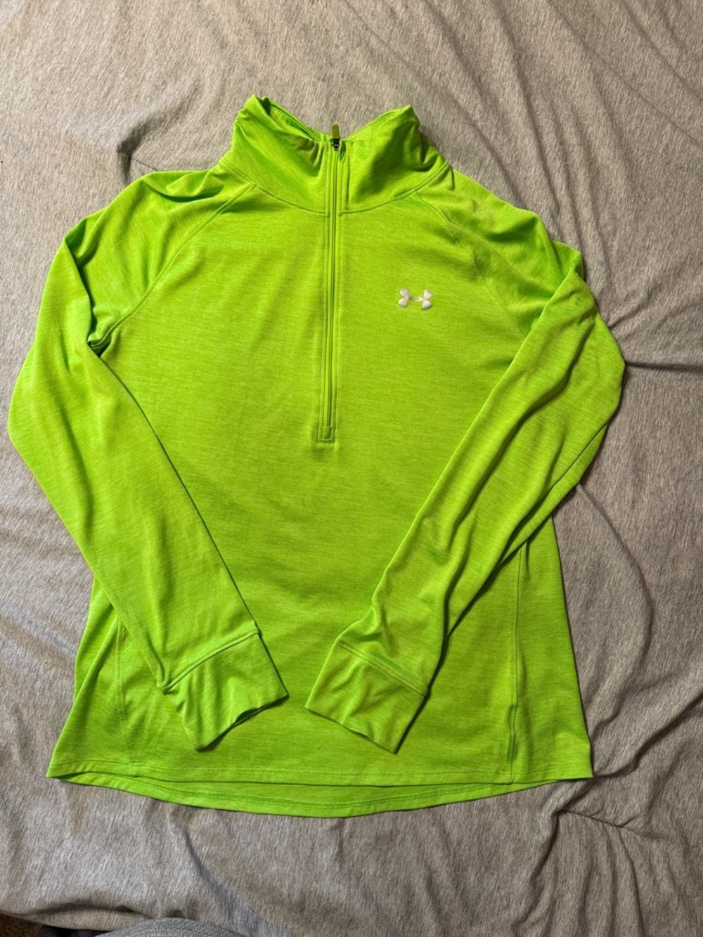 Under Armour Lime Green Quarter-Zip Pullover